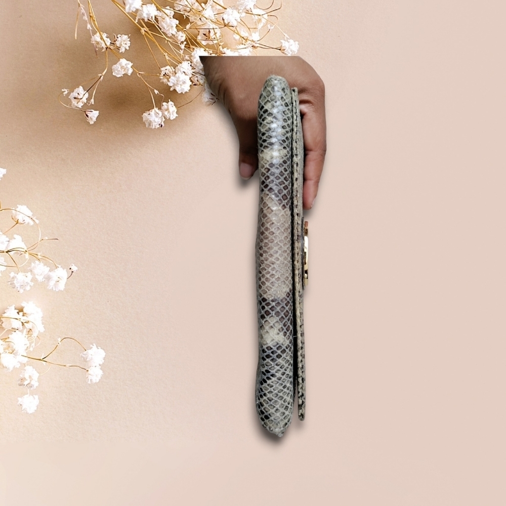 Michael Kors White/Brown Python Embossed Wallet - image 4